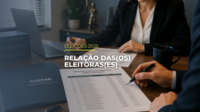 Relação dos(as) eleitores(as) para as Eleições